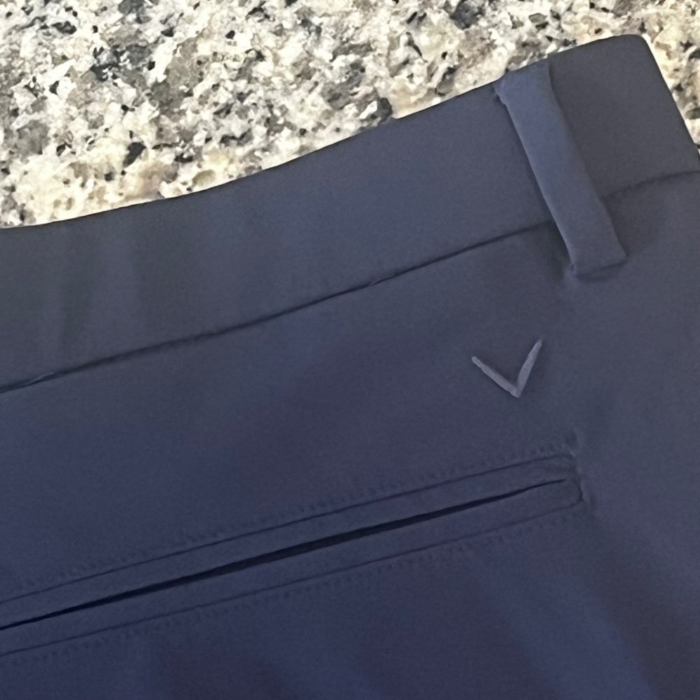 NWT Callaway Shorts Men L Peacock Pull On Zip Fly Stretch Waist Performance Golf - Picture 4 of 9